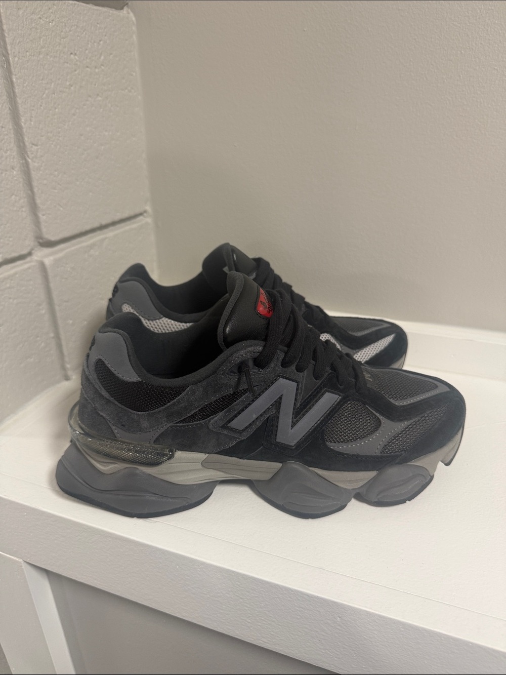 New Balance Black & Dark Gray Layered Runner Sneakers